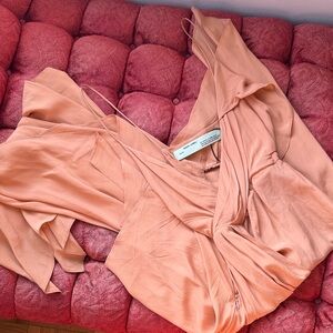 Off-White Apricot Dress